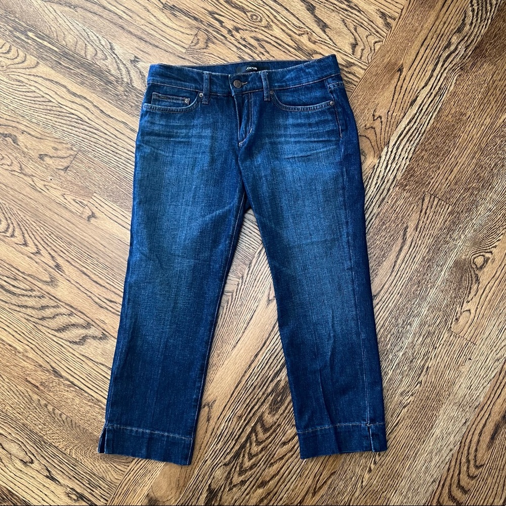 Joe’s Slit Hem Kicker cropped denim